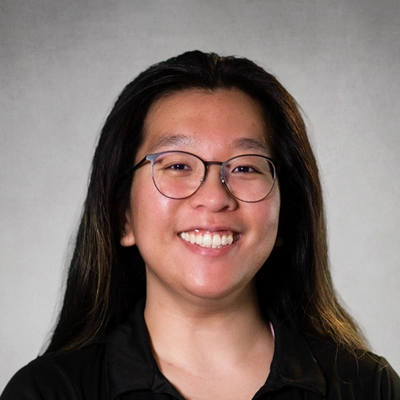 Shelly Hwang in a black shirt.