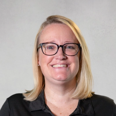 Stacie Smith in a black shirt.